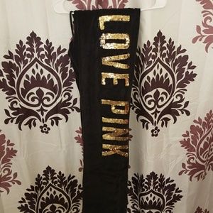 VS PINK sequin velour Pant